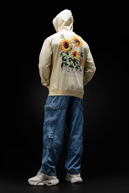 Sunflower Beige Oversized Hoodie